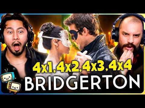 BRIDGERTON 4x1, 4x2, 4x3 & 4x4 REACTION! | Season 4 | First Time Watch | Netflix