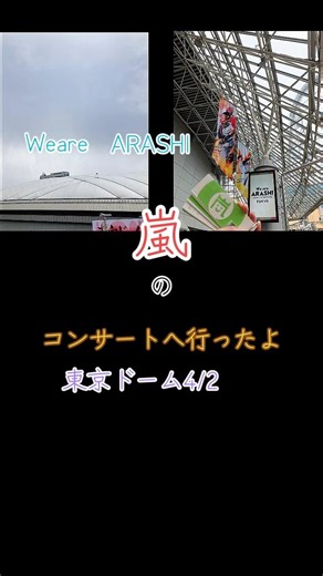 【推し活】Weare ARASHI4/2東京ドーム【嵐】