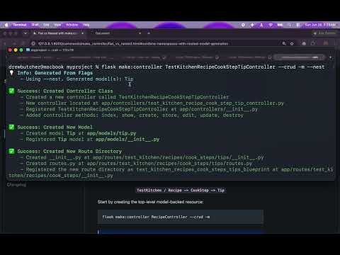 Flask Commands Part 69 Combine Namespaces with Nested Model Generation