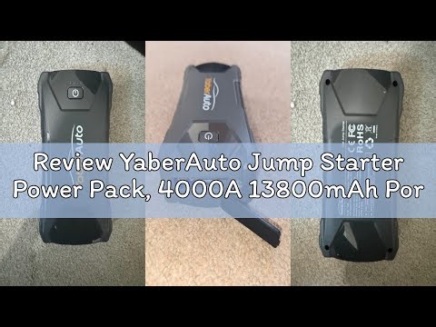 Review YaberAuto Jump Starter Power Pack, 4000A 13800mAh Portable Car Battery Booster for 5.5L Diese