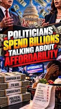 Politicians Spend BILLIONS on ads Talking About Affordability!