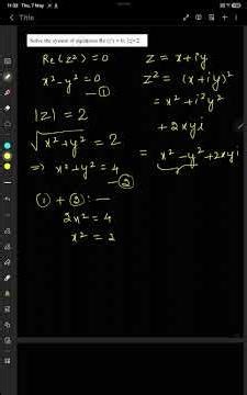 Complex Number: Solving system of equations (Class 11)