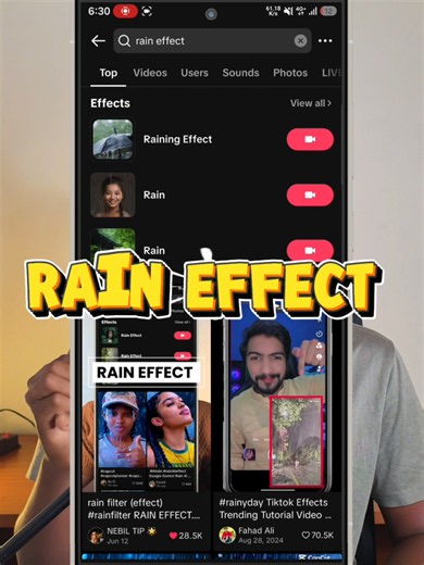 rain filter (effect) #rainfilter #tutorial #tiktokeffect #Nebiltip #ethiopiantiktok