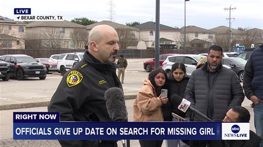 WATCH LIVE: Officials in Bexar County, Texas give an update on the search for missing girl. https://abcnews.link/1hatkVu | Good Morning America