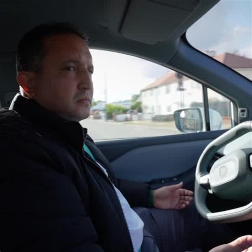 China's Baidu showcases robotaxi test vehicle in London