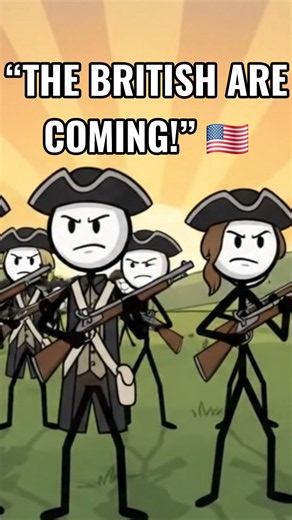 🔥 “THE BRITISH ARE COMING!” 🇺🇸 Paul Revere’s Midnight Ride! #shorts #ushistory #history