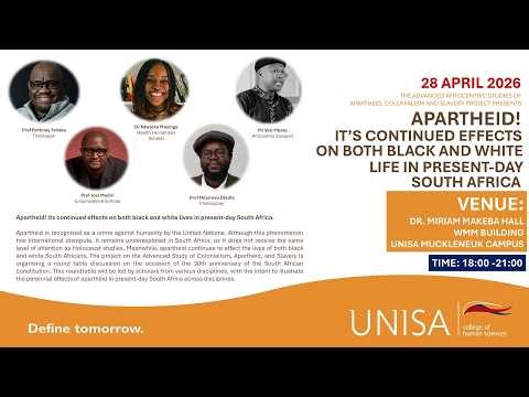 APARTHEID! IT’S CONTINUED EFFECTS ON BOTH BLACK AND WHITE LIFE IN PRESENT-DAY SOUTH AFRICA