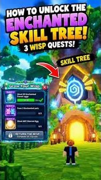 🔥 TitleHOW TO UNLOCK THE ENCHANTED SKILL TREE! 🌳✨ | Steal a Egg#roblox#stealanegg#gaming#shorts#tips