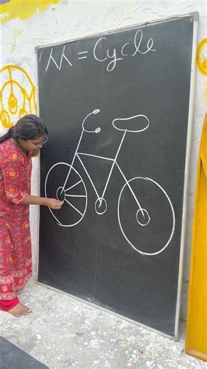 Easy Chalk Art Anyone Can Draw! #shorts
