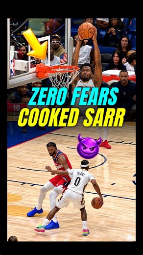 Who let Sarr guard ZERO FEARS😭✌️