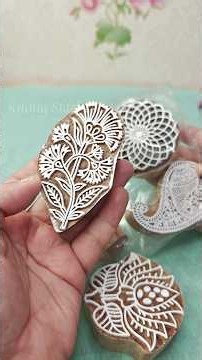 wooden blocks for block printing / create stunning suit designs with these wooden blocks #shorts
