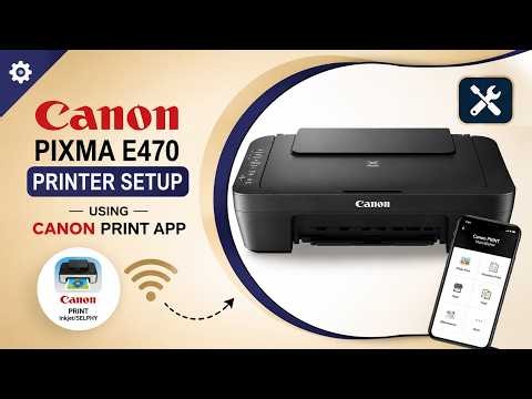 Canon PIXMA E470 Wireless Printer Setup for Beginners | Full Tutorial