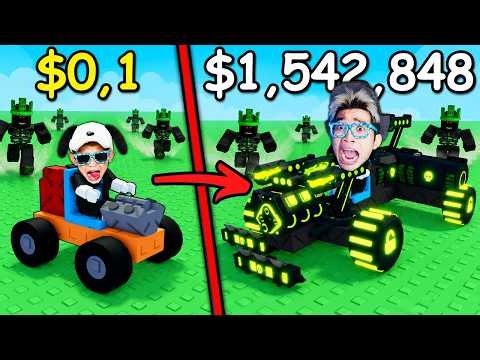 Kita Bikin MOBIL TANK TERKUAT VS Zombies TITAN di ROBLOX!!!