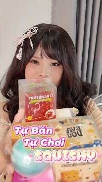 Tự bán tự chơi squishy lun 😆 #review #squishy #stressball