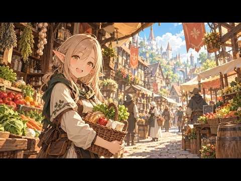 A Quiet Autumn Market | Fantasy Medieval Ambience & Celtic Music for Work/Study