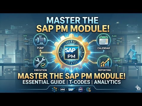 SAP PM Module Full Tutorial | Plant Maintenance Explained for Beginners & Professionals