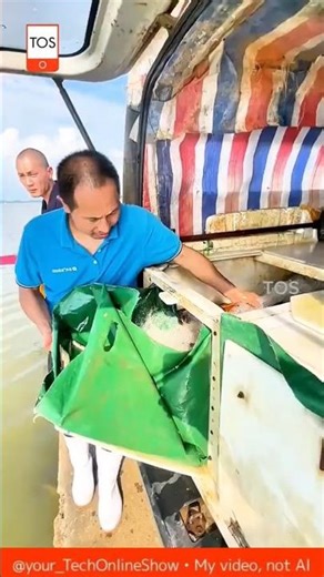 FISH RELEASE massive water restocking 😮🐟🌊 #shorts #skills #crafts #innovation #satisfying