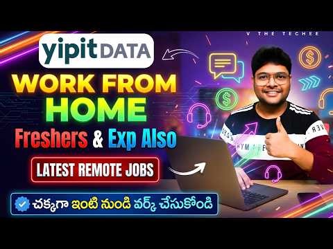 👌Permanent Work from Home jobs| Data Jobs | Latest Remote jobs from YipitData | V the Techee
