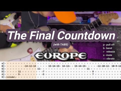The Final Countdown | with TABS |【Guitar Cover】|©Europe