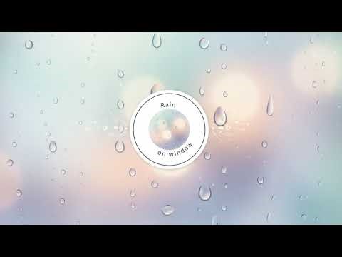 Deep Storm Rain on Window with Far Away Thunder for Deep Relaxation