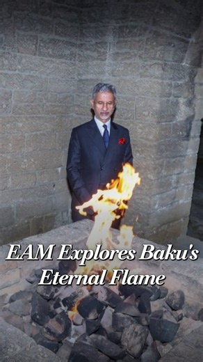 EAM S. Jaishankar Visits Historic Ateshgah Fire Temple in Baku
