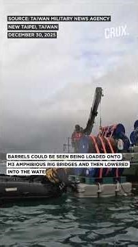 Taiwan Deploys Explosive Barrels At River Mouth After China’s Drills Encircle Island