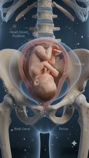How Your Pelvis Changes for Birth in 3D | The Amazing Science of Childbirth Explained #shorts
