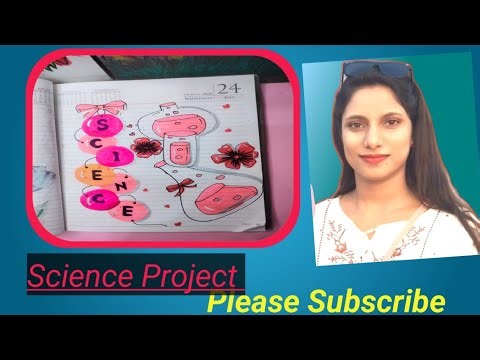 Easy Science Project for School Students 🔬✨ | Beautiful Science Cover Page Design