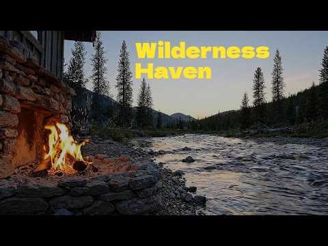 Stop Overthinking: Cozy Forest Fireplace & Mountain River 🔥 Piano & Nature Sounds(Vagus Nerve Reset)