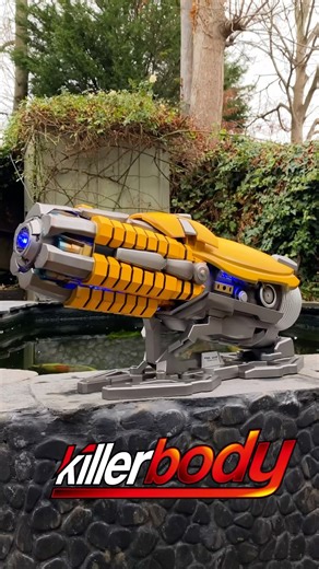 This BUMBLEBEE Blaster ACTUALLY Transforms! Killerbody TRANSFORMERS Wearable Blaster #shorts
