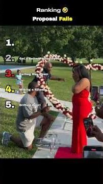 Ranking Hilarious Proposal Fails