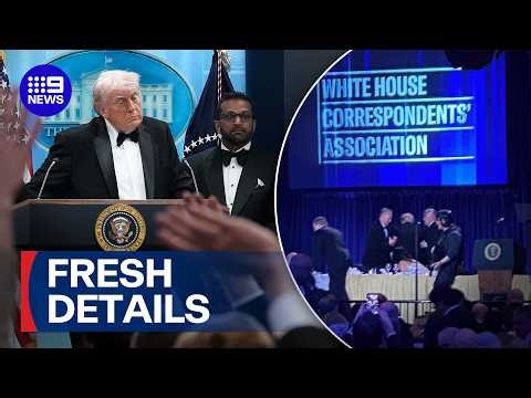 Chilling news details about White House Correspondents’ Dinner suspect | 9 News Australia