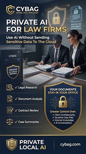 Law Firms: Use AI Without Sending Confidential Client Data to the Cloud. CYBAG PRIVATE AI