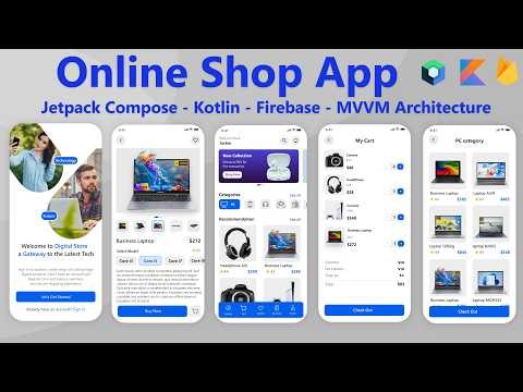 Online Shop Android Studio Project Jetpack Compose & Firebase - Single Activity