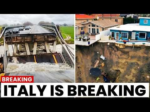 BREAKING | ITALY CUT IN HALF LIVE! Molise Bridge COLLAPSES As Landslides BLOCK Adriatic Route!