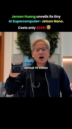 "Jensen Huang Unveils Tiny AI Supercomputer - Jetson Nano"