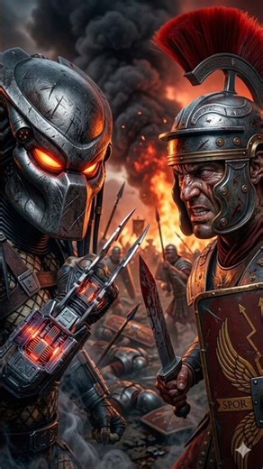 Predator vs Roman Empire 🔥 Alien Attack on Ancient Rome | Cinematic Short Film 2026.#shorts