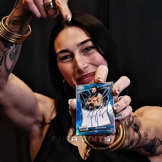 Rhea Ripley Got Roman Regins Card In Packet Viral Edit! 🤯🤭 #wwe #rhearipley #romanreigns #shorts