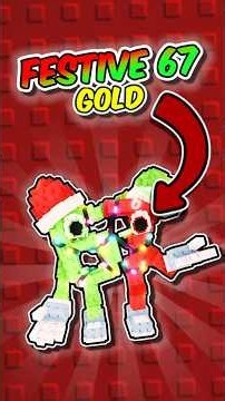 I Traded for a GOLD Festive 67... #shorts #stealabrainrot