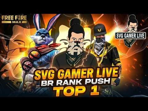 🔴 [ Live Free Fire New Rank Season Rank Push Live || Grandmaster Top 1🔥