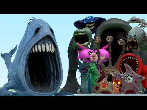 New Deep Screamer Sea Monster Vs All Sea Monster Creatures In Garry's Mod