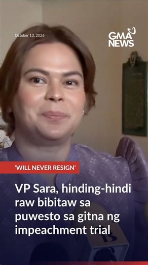 VP Sara, hinding-hindi raw bibitaw sa puwesto sa gitna ng impeachment trial | GMA News