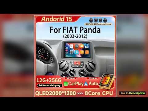 7 Android 15 Carplay Auto Car Radio Multimedia For Fiat Panda 2003 2004 2005 2006 2007 2008 2012 Ca