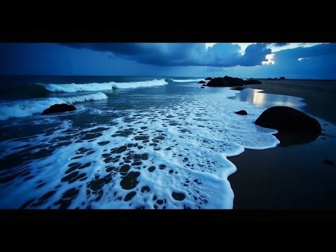 When silence feels heavy, let the sea speak 🌙 | Sea wave relaxing sleep sounds for insomnia