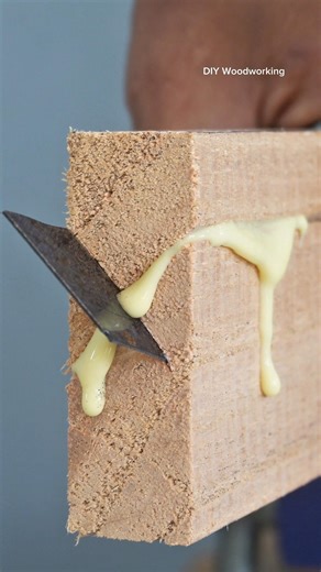 A wood repair tip using a utility knife #shorts #tips