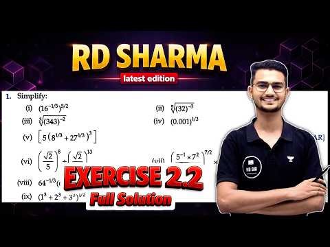 Class 9 Maths | Chapter 2 Ex2.2 | RD Sharma Solution | MD Sir Class 9