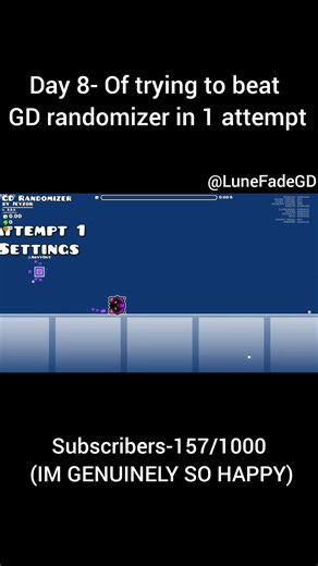 Day 8- Trying to beat GD randomizer #geometrydash #gdupdate #gd #gaming