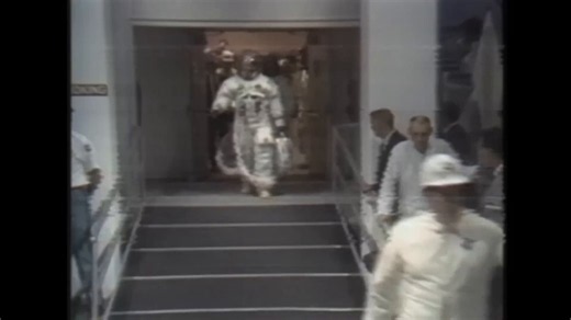Footage from the 1969 Apollo 11 Moon Landing