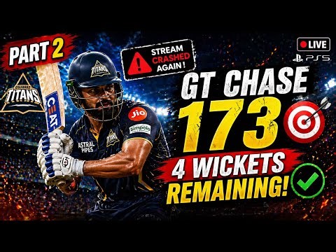 GT CHASE 173 🔥 | 4 WICKETS LEFT! 😳 | GT vs RCB PS5 Part 2....