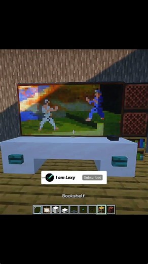 Realistic TV in Minecraft 😎#gaming